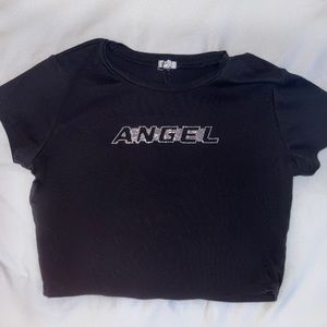 Garage Y2K Angel Baby Tee